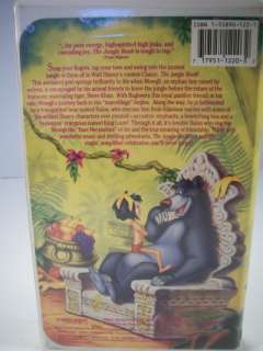 This is a Walt Disney The Jungle Book VHS Tape. The clamshell case 