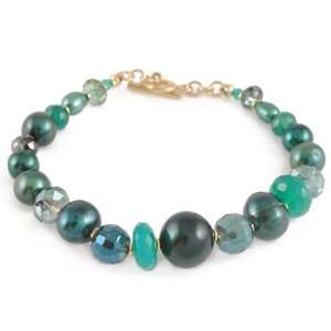  DANA KELLIN  Green Onyx Mix Bracelet Jewelry