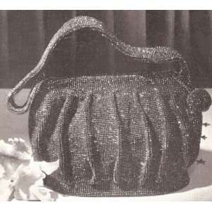  Vintage Crochet PATTERN to make   Beaded Evening Bag Purse 