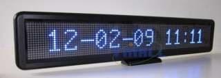 Blue Programmable LED Moving Scrolling Message Display Sign Board 21 