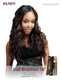  INDI CHOCO 100% VIRGIN INDIAN REMY HAIR WET & WAVY CURL WEAVE  