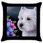   Pillow case from Art painting Dog 82 Westie West Highland Terrier
