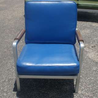 Vintage Aluminum Lounge Arm Chair  