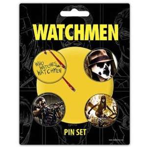  NECA Watchmen Movie Who Watches The Watchmen 4 Pin Set 