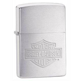 Zippo Harley Davidson Engraved Lighter (Silver, 5 1/2 x 3 1/2 cm 