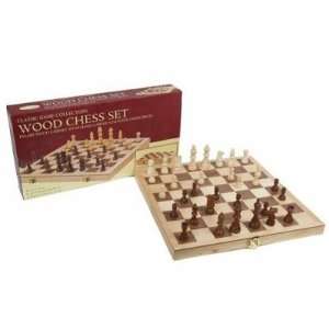  Folding Wood Chess Set Board Game: Toys & Games