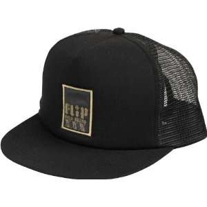  Flip Gold Brand Mesh Hat Black Black Skate Hats: Sports 