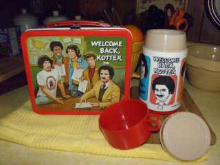WELCOME BACK KOTTER LUNCH BOX WITH THERMOS 1977   ORIGINAL OWNER 