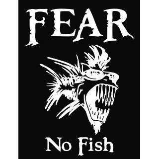 Fear No Fish Vinyl Die Cut Decal Sticker 6 White
