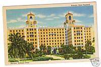 Havana National Hotel, Cuba Postcard 1940s  