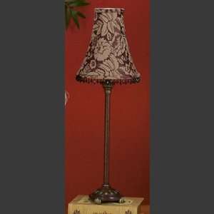  Beaded Shade Table Lamp   Burgundy