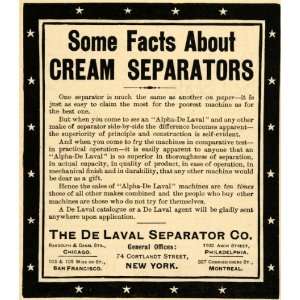   Cream Separators Facts Alpha Model   Original Print Ad