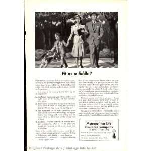 1942 Metropolitan Life Insurance Company Fit as a fiddle 