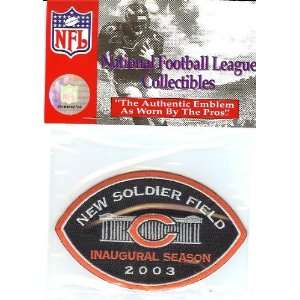  Chicago Bears Soldier Field Inaugural Patch   Official NFL 