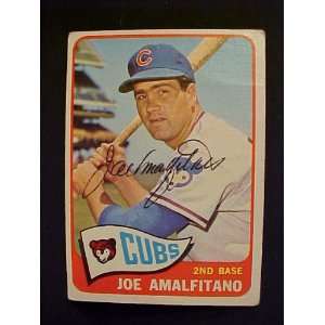 Joe Amalfitano Chicago Cubs #402 1965 Topps Signed Autographed 