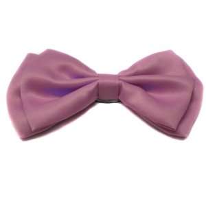    Solid Pink Tuxedo Bow Tie Pre Tied Plastic Clip: Toys & Games