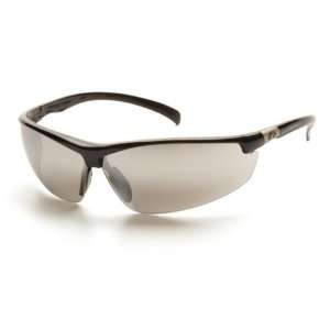  Pyramex Forum Safety Glasses   Black Frame/Silver Mirror 