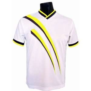  Epic AGGRESSOR Soccer Jerseys   8 COLORS WHITE/YELLOW YXS 