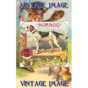  6 x 4 (15cm x 10cm) Art Greetings Card Dogs Nimrod 