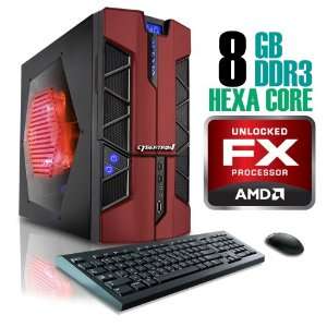   , AMD FX Gaming PC, W7 Ultimate, CrossFireX, Black/Red Electronics