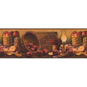  Apple Basket Wallpaper Border
