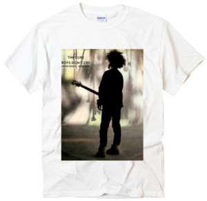 The Cure Boys dont cry pic rock band white t shirt  