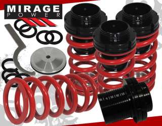 93 98 VW GOLF JETTA MK3 ADJUSTABLE COILOVER LOWERING SPRINGS W/ SCALE 