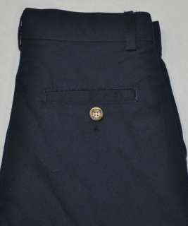 NEW Nautica Boys School Uniform Adjustable Waist Pleated Pants Navy 