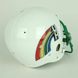 1982   98 Hawaii Rainbows Suspension Football Helmet  