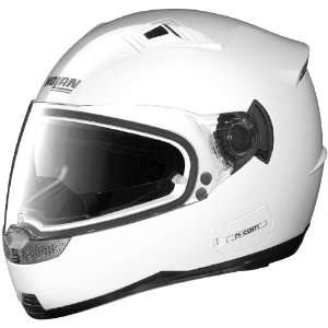 Nolan N85 Solid Helmet, Metallic White, Helmet Type Full face Helmets 
