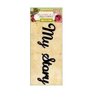   Food Glitter Chipboard Word Sticker   My Story Arts, Crafts & Sewing