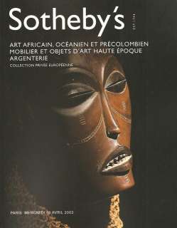 you are bidding on a catalog s title sotheby s art africain oceaninen 