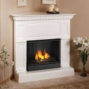   Real Flame 1350 Heritage Corner Indoor Gel Fireplace: Home & Kitchen