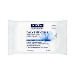   Visage Refreshing Facial Cleansing Wipes for Normal & Combination Skin