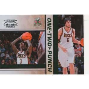   Contenders Patches One Two Punch #5 Brandon Jennings   Andrew Bogut