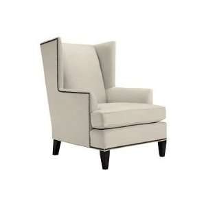  Williams Sonoma Home Anderson Wing Chair, Leather, Ivory 