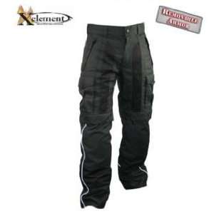  Xelement Black Tri Tex Pants with Reflective Piping Sz 40 