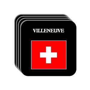  Switzerland   VILLENEUVE Set of 4 Mini Mousepad Coasters 