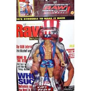  KURT ANGLE   WWE Wrestling Raw Uncovered Figure by Jakks 