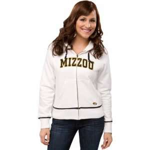 Missouri Tigers Womens Nike White Classic Full Zip Hoodie  