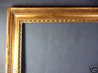 ANTIQUE 1780S NEOCLASSICAL HAND CARVED GOLD LEAF PERIOD PICTURE FRAME 