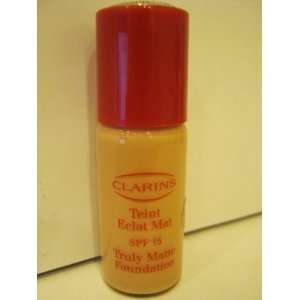    Clarins Truly Matte Foundation SPF 15 #07 TENDER IVORY Beauty