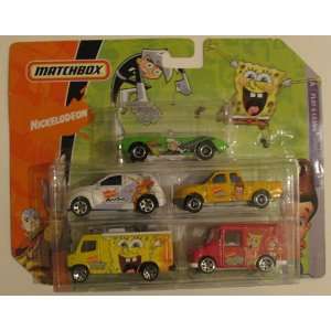 Matchbox Nickelodeon 5 pack of cars Sponge Bob, Avatar, Danny Phantom