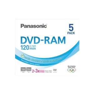  PANASONIC DVD RAM 4.7Gb Pack 5 Electronics