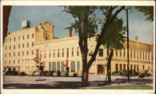 Carlsbad NM Crawford Hotel Old Cars Postcard  