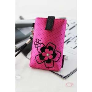  Adorable Daisy Love Hot Pink Cell Phone Bag: Cell Phones 