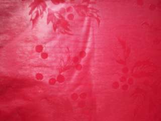 NEW HOLIDAY RED FLANNEL BACK VINYL TABLECLOTH 52X70  