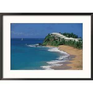 Curtain Bluff Hotel and Beach, Antigua, Caribbean Collections Framed 