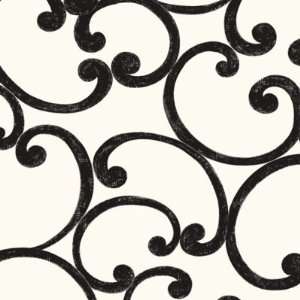  Vernay Scroll Wallpaper Cream Double Roll  Ballard Designs 