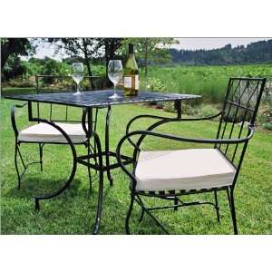  Pangaea Home and Garden Folding Iron Dining Set with 